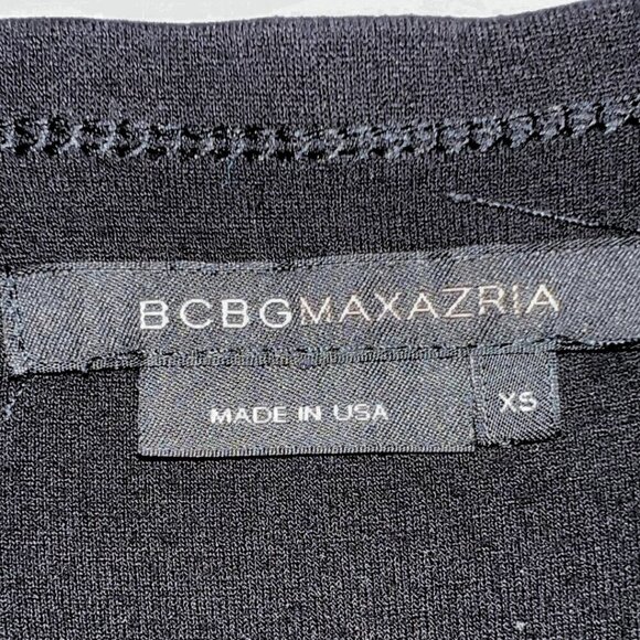 BCBGMAXAZRIA Black Tiered Flowy Midi Skirt - Picture 5 of 5